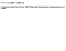 Tablet Screenshot of abcjazykovekurzy.cz